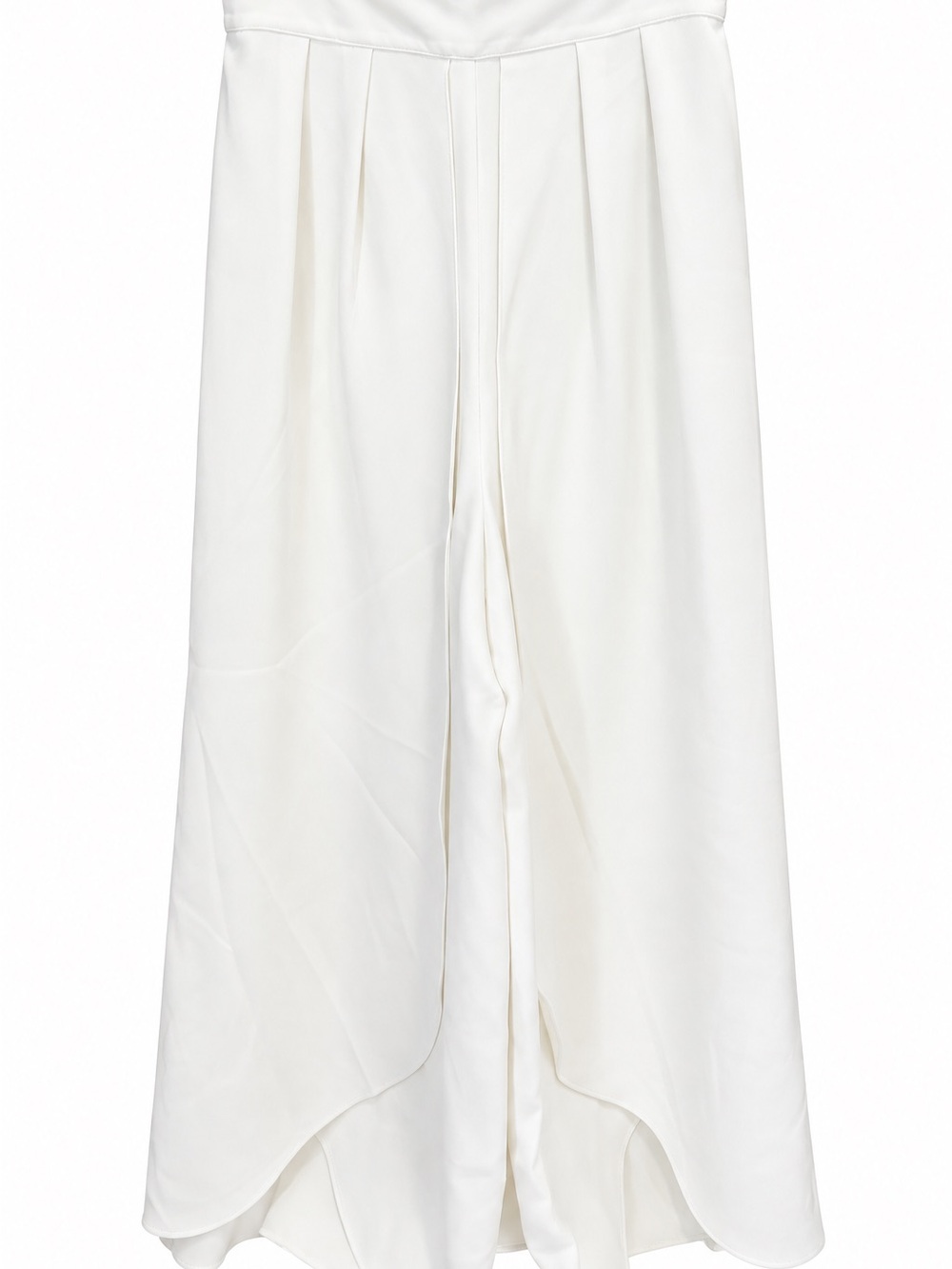 Reiss Cream Wide-Leg Palazzo Trousers
